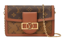Dauphine Chain Wallet, Canvas, Mono, NFC, DB/S, 2*